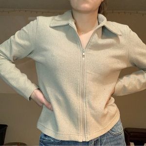 Vintage Express textured zip up